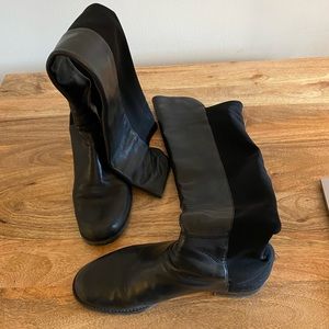 Stuart Wietzman 5050 Over the Knee Black Boots